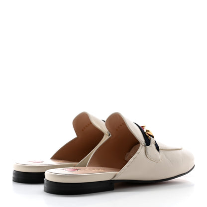 Gucci Malaga Kid Web Womens Princetown Slippers 38.5 Mystic White 4 of 14