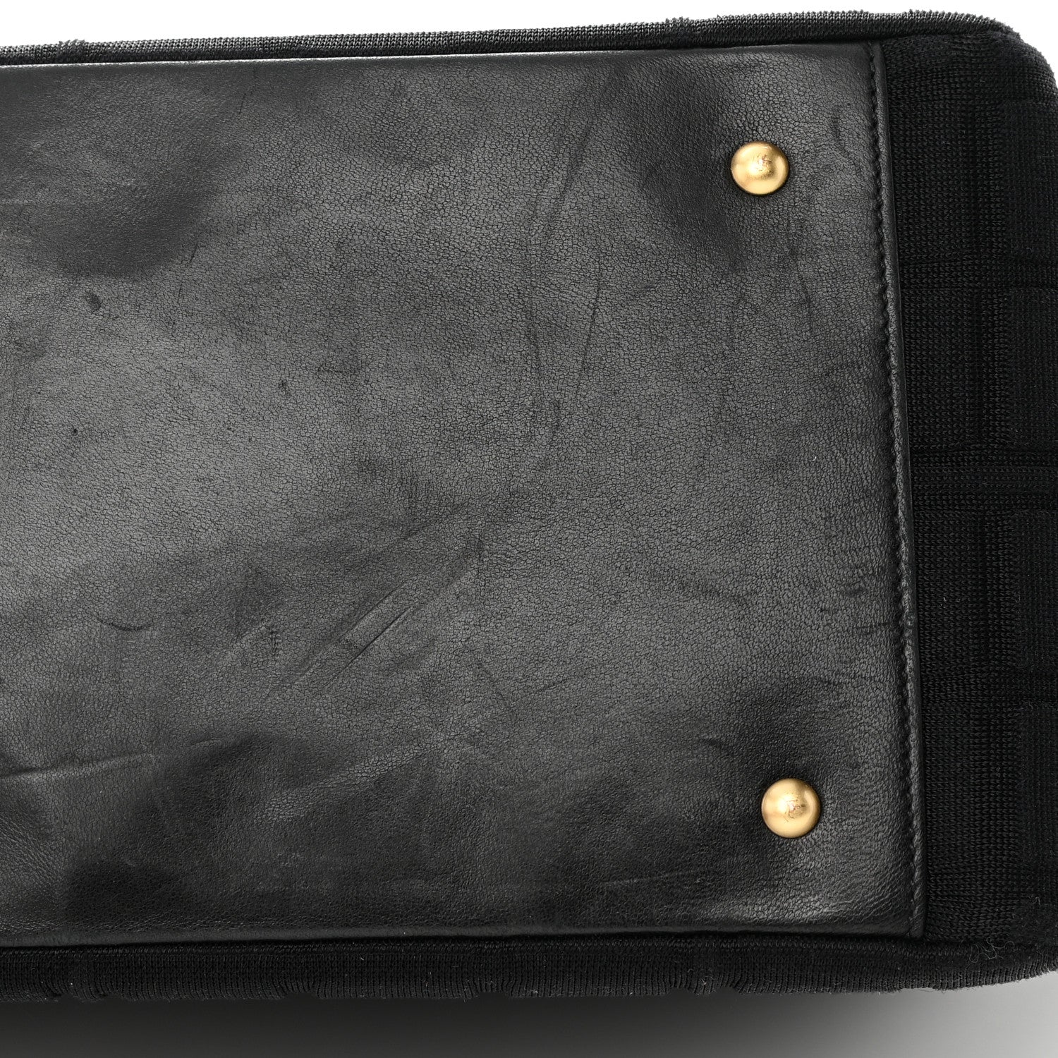 Chanel Jersey Chocolate Bar Quilted CC Shoulder Bag Black 17 of 18