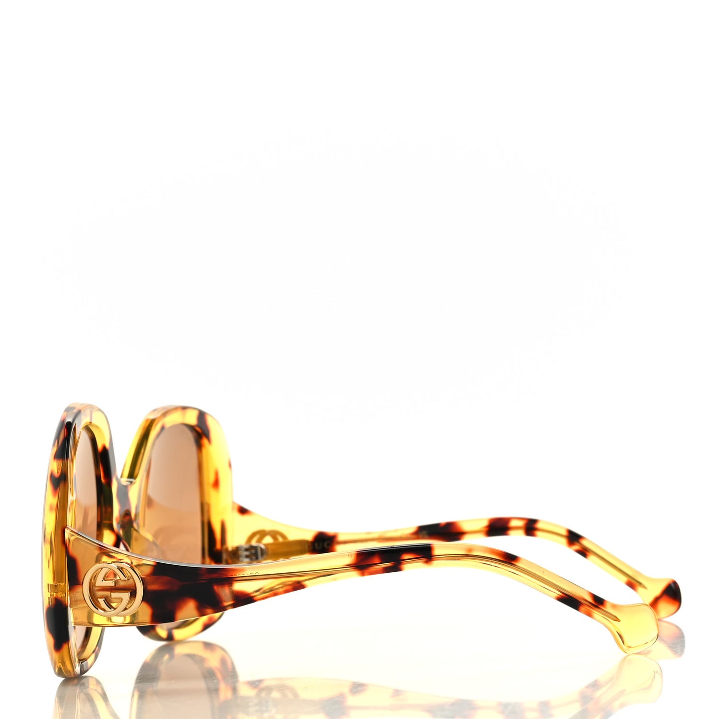Acetate Square Frame Sunglasses GG1235S Tortoise