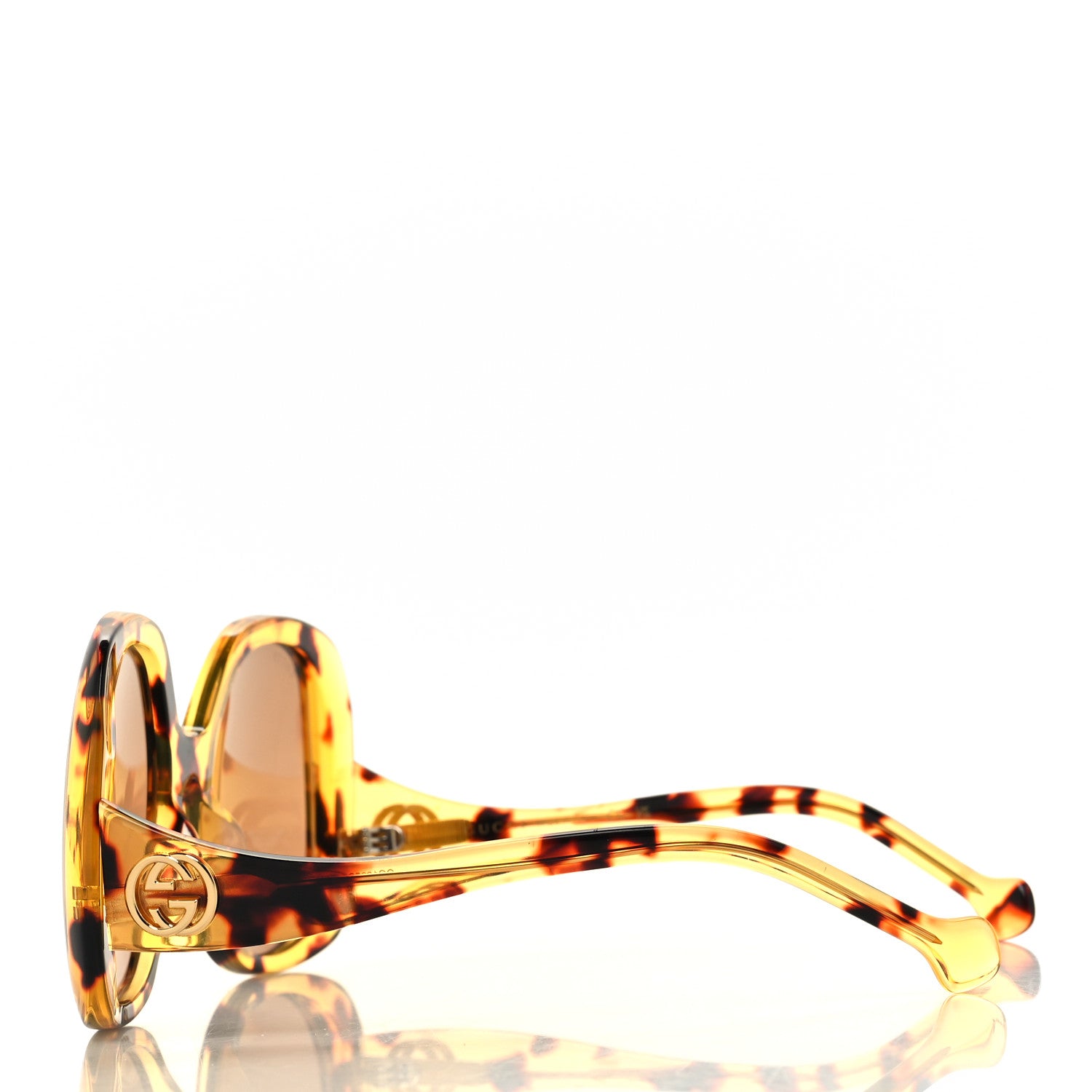 Gucci Acetate Square Frame Sunglasses GG1235S Tortoise 3 of 6