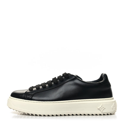 Louis Vuitton Calfskin Time Out Sneakers 40.5 Black 1 of 8