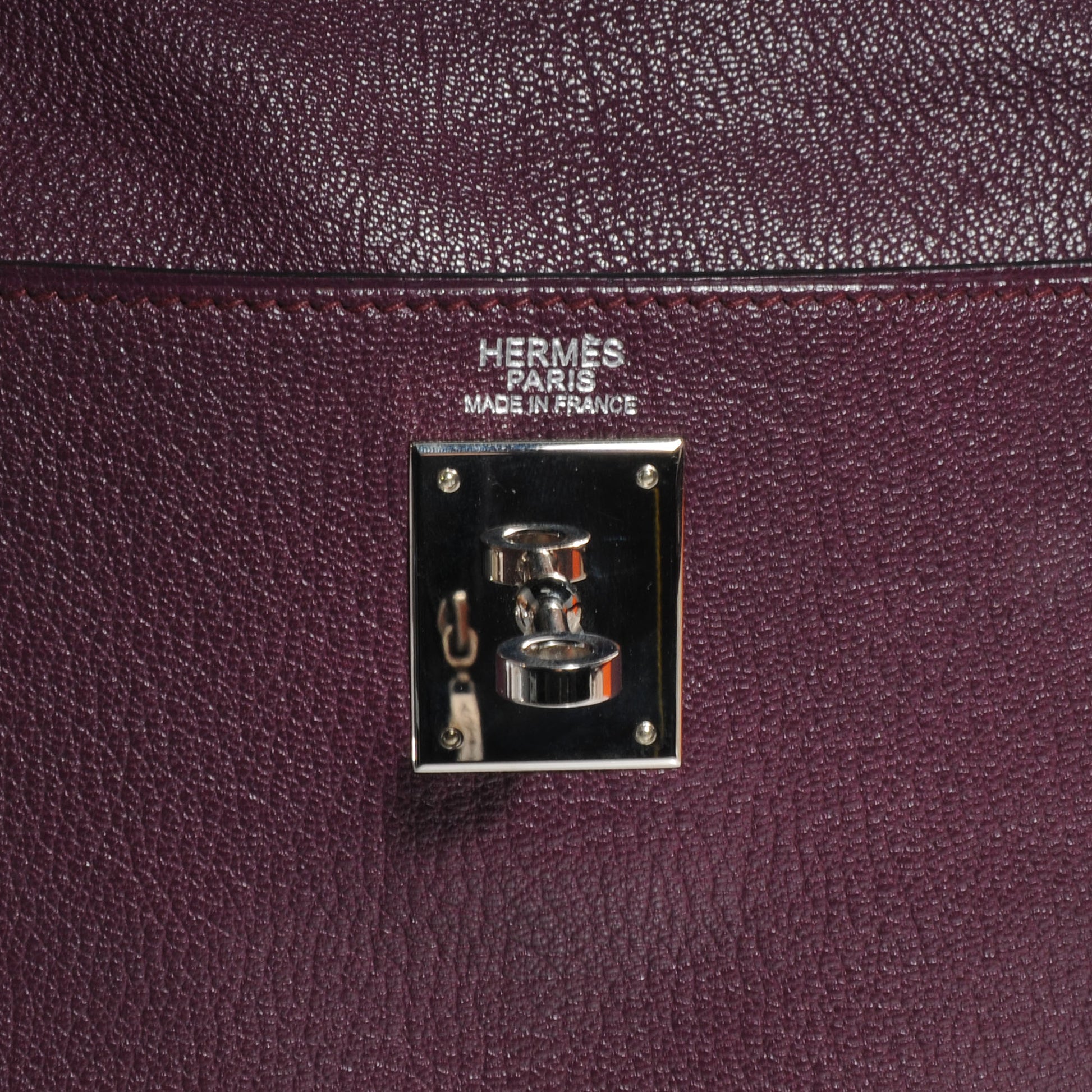 Hermes Chevre Kelly Retourne 32 Raisin 9 of 10