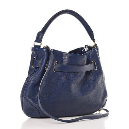 Burberry Grainy Calfskin Medium Wilenmore Hobo Blue 3 of 10