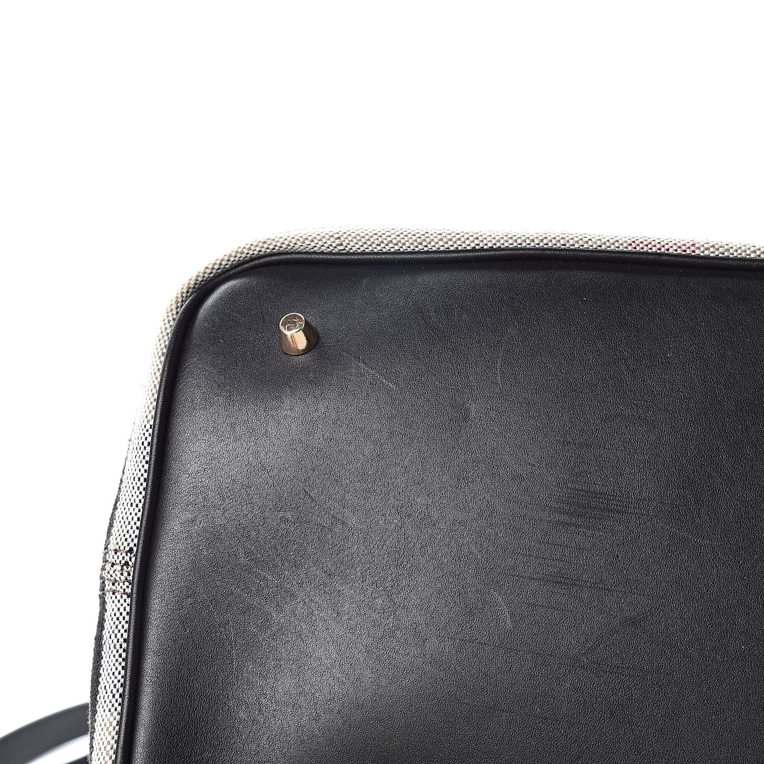 Burberry Canvas Mega Check Medium Ashby Hobo Black 13 of 15