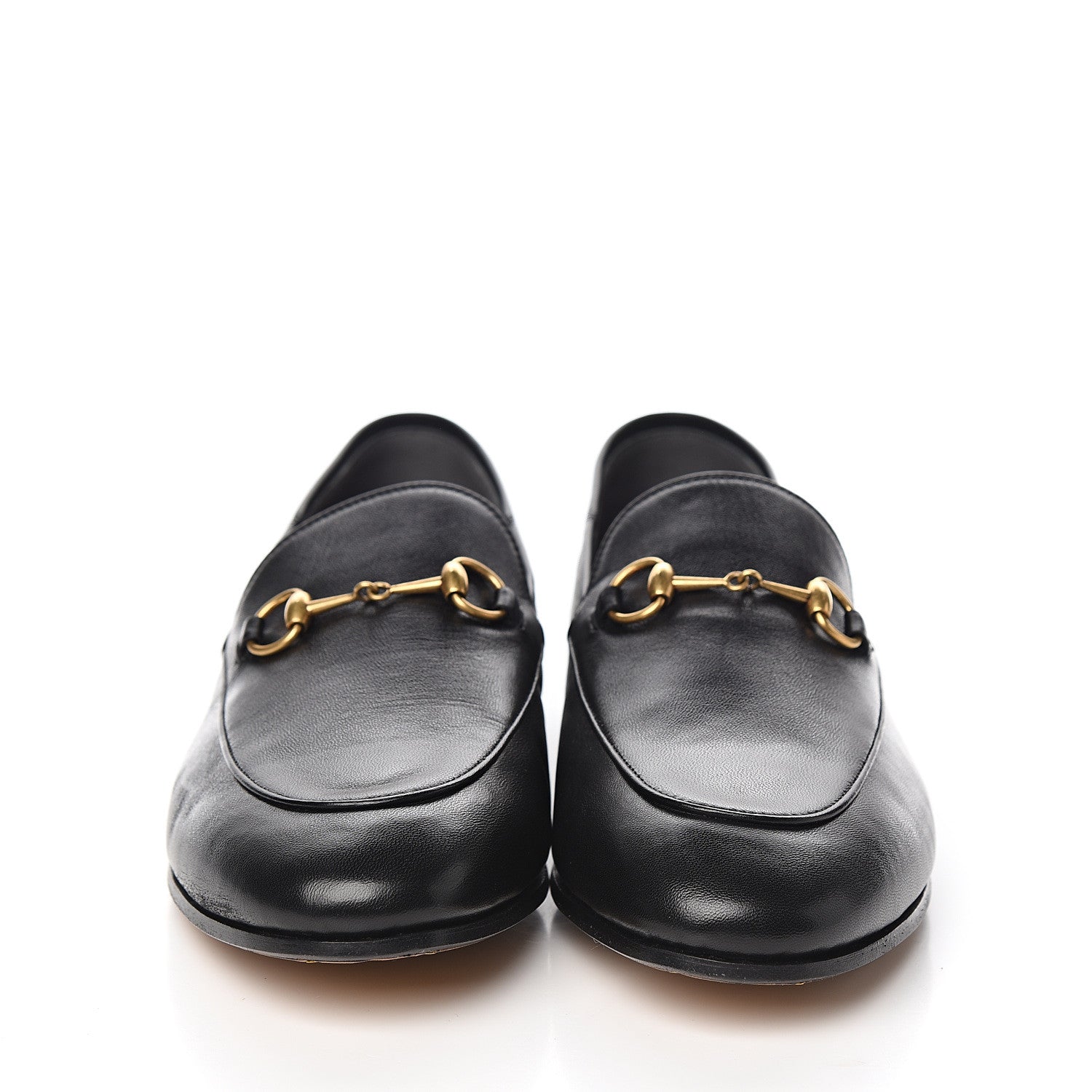 Gucci Lambskin Womens Brixton Horsebit Loafers 41.5 Black 2 of 9