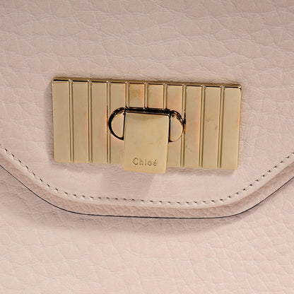 Chloe Grained Calfskin Sally Flap Bag Beige 10 of 10