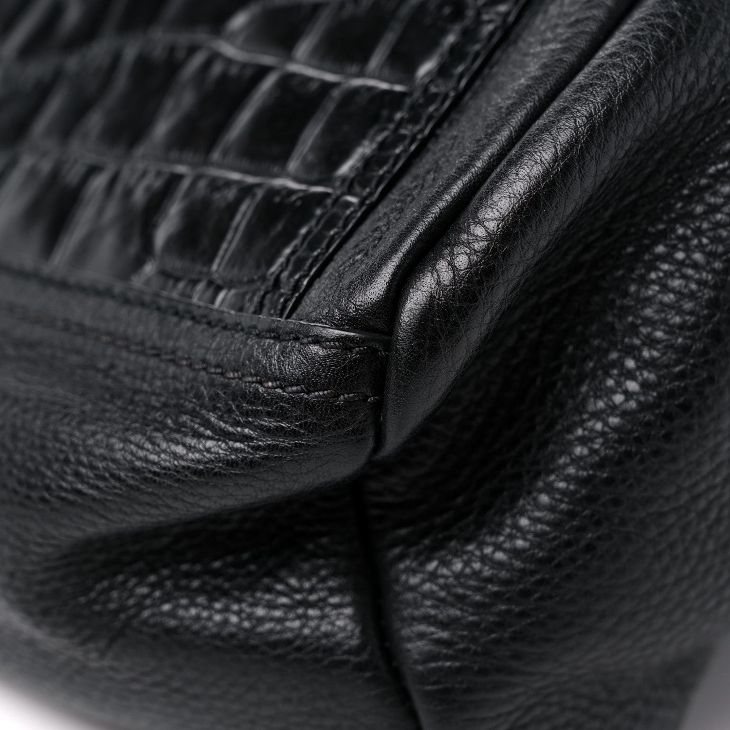 Givenchy Calfskin Crocodile Embossed Small Pandora Black 9 of 14