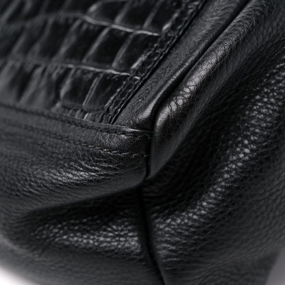 Givenchy Calfskin Crocodile Embossed Small Pandora Black 9 of 14