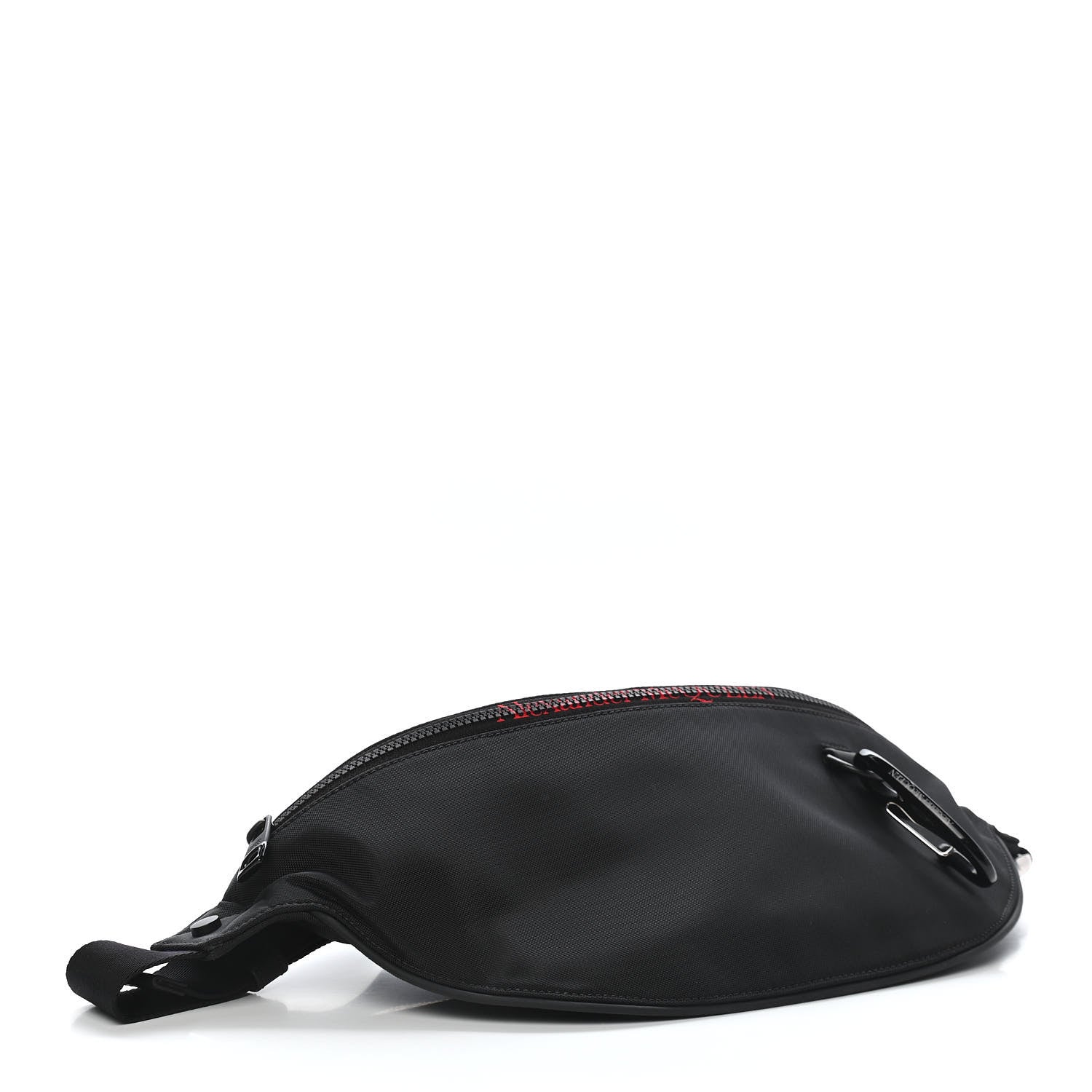 Alexander McQueen Nylon Oversized Harness Belt Bag Black Lust Red 3 of 7