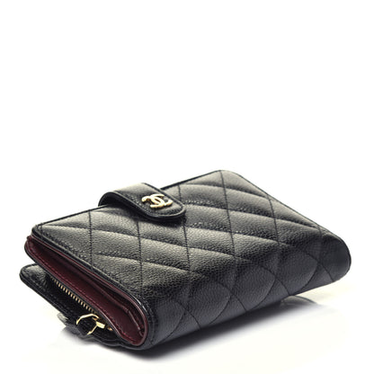 Chanel Caviar Quilted Zipped Pocket Wallet Black 4 of 7
