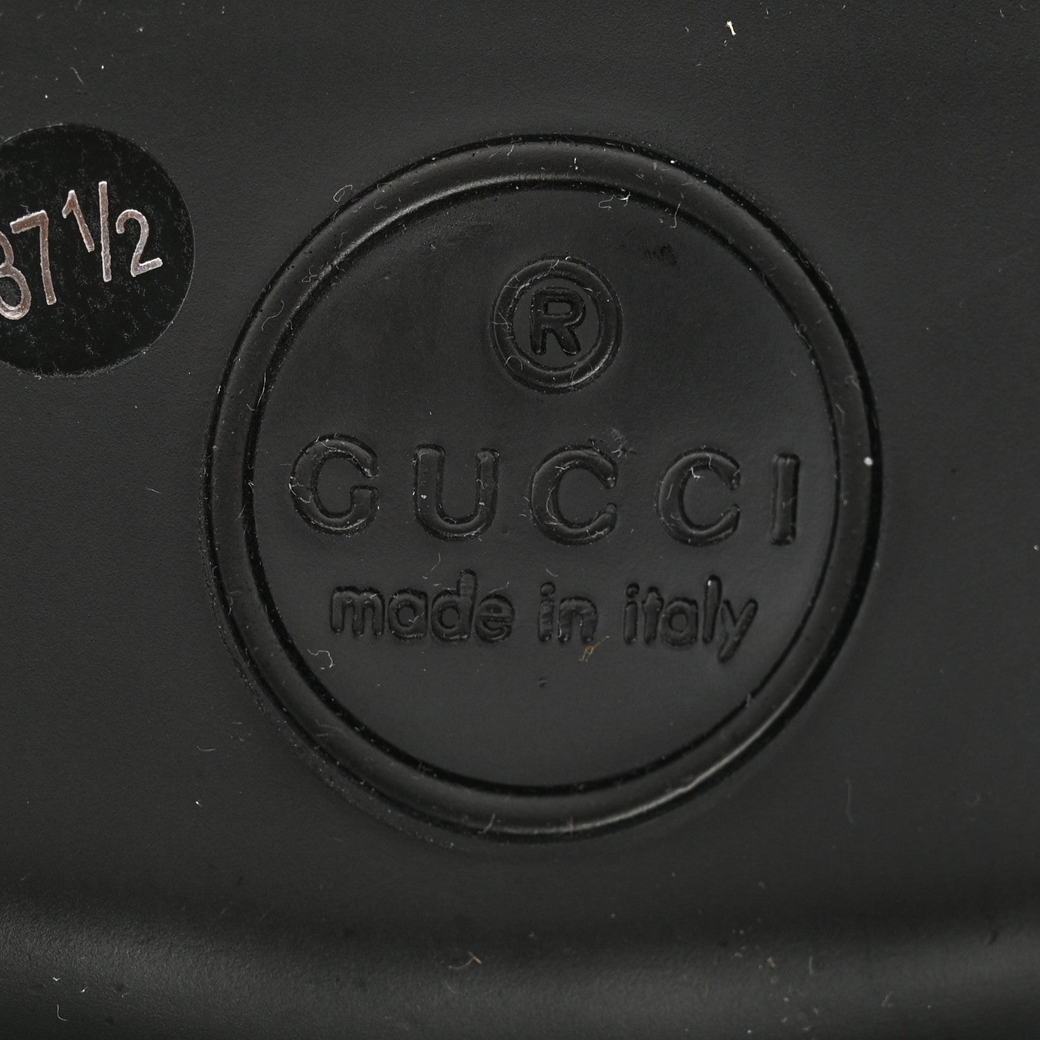 Gucci Magnum Calfskin Womens Horsebit Platform Mules 37.5 Black 7 of 11