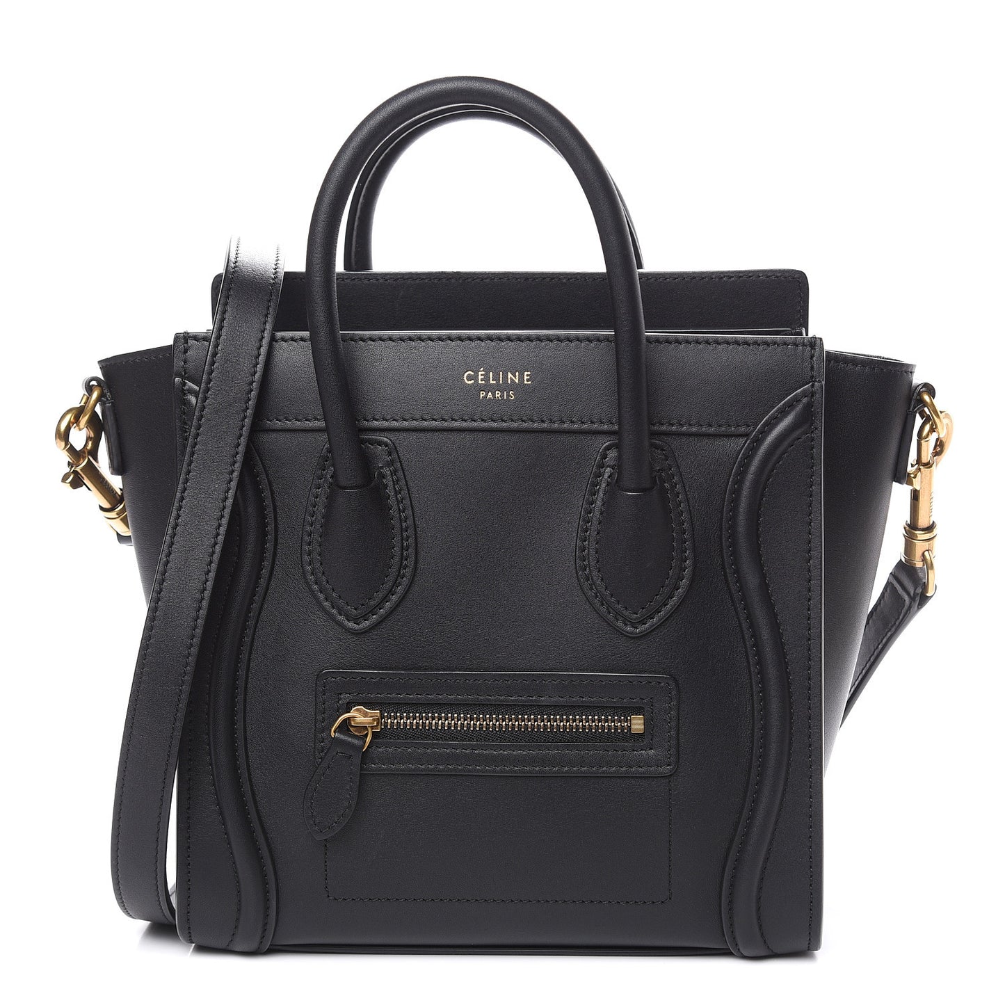 Smooth Calfskin Nano Luggage Black