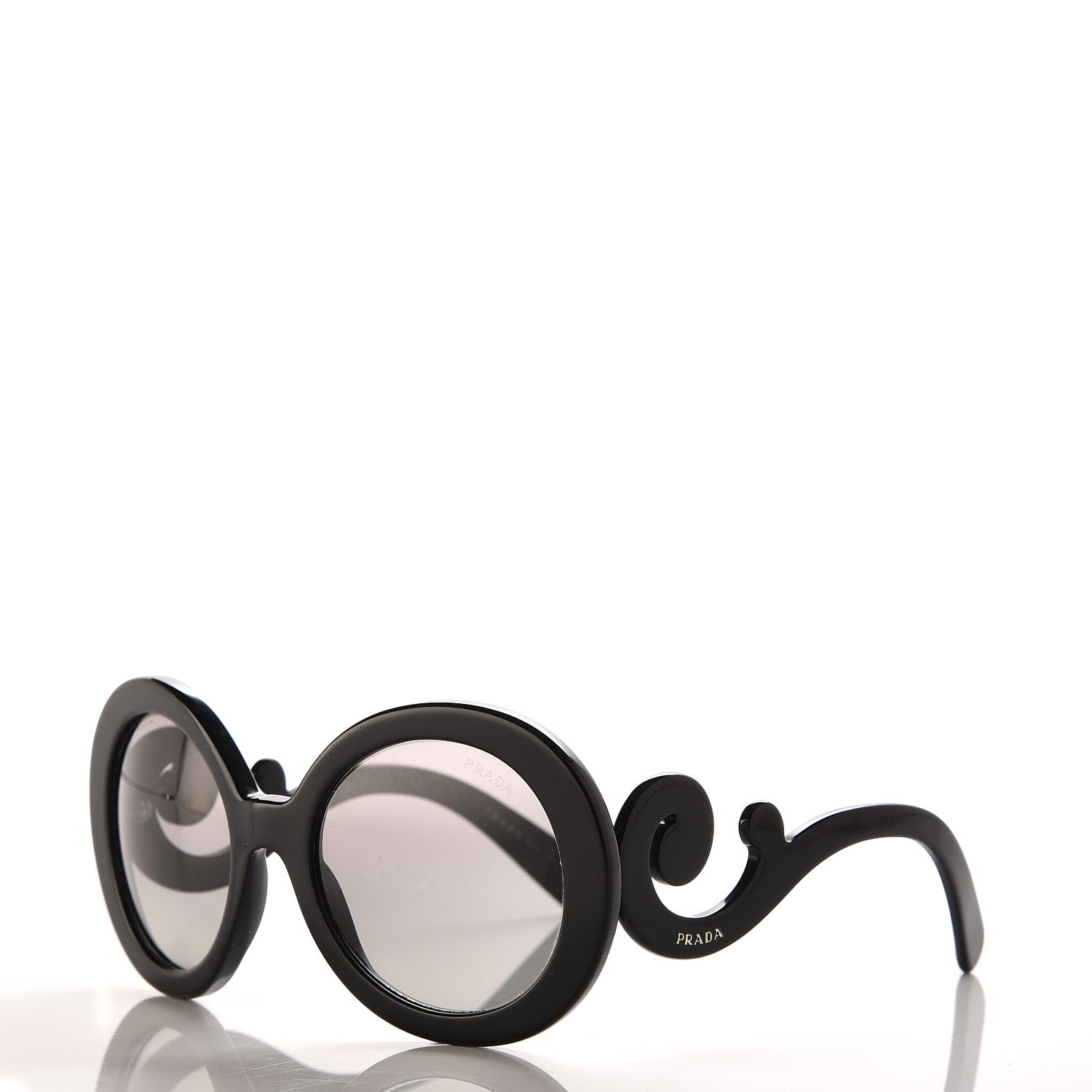 Prada Baroque Sunglasses SPR 27N Black 1 of 7