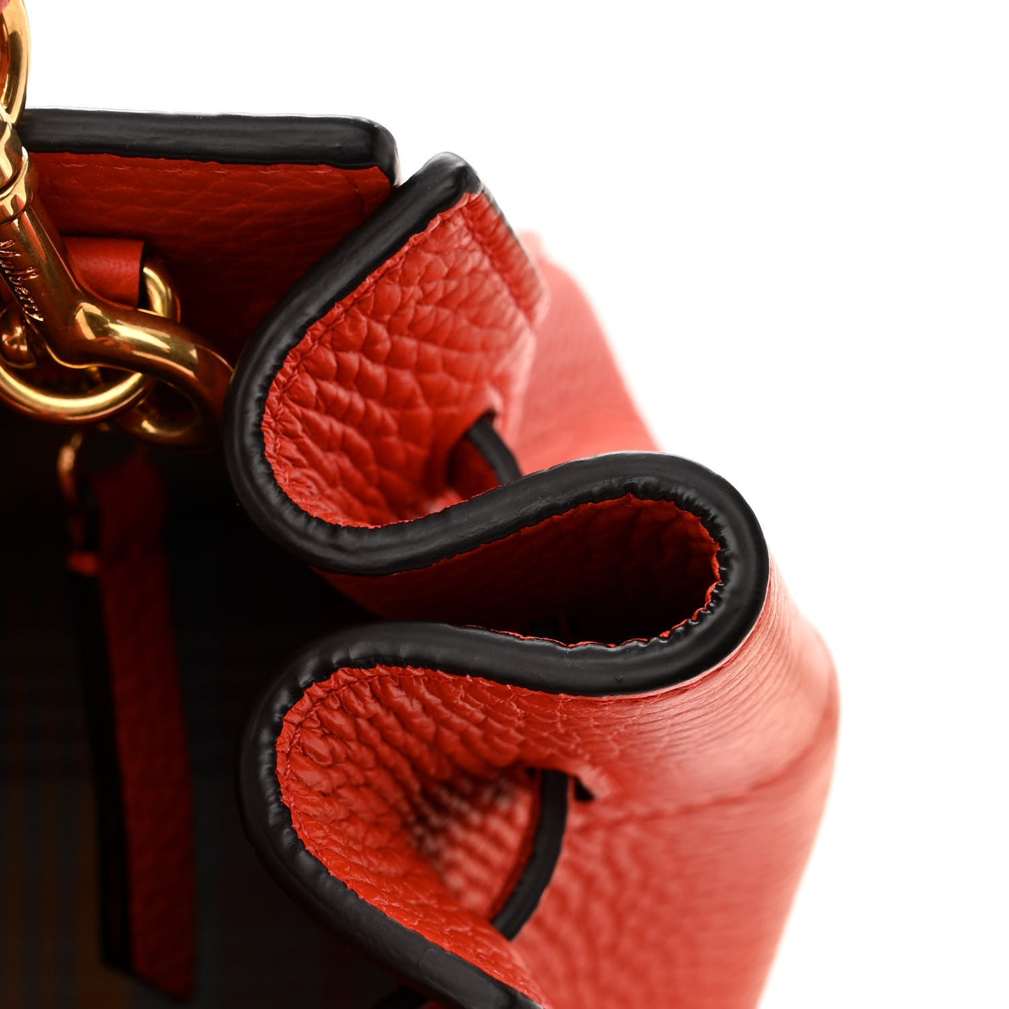 Heavy Grain Small Belted Bayswater Tote Hibiscus