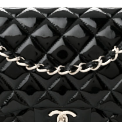 Chanel Patent Quilted Jumbo Double Flap Black 8 of 15