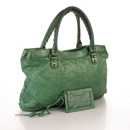 Balenciaga Chevre Classic Hardware Purse Emeraude 3 of 10