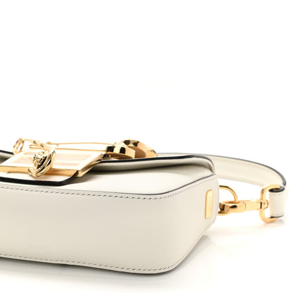 Fendi X VERSACE Vitello Seta Fendace Mini Brooch Baguette White Ice 9 of 9