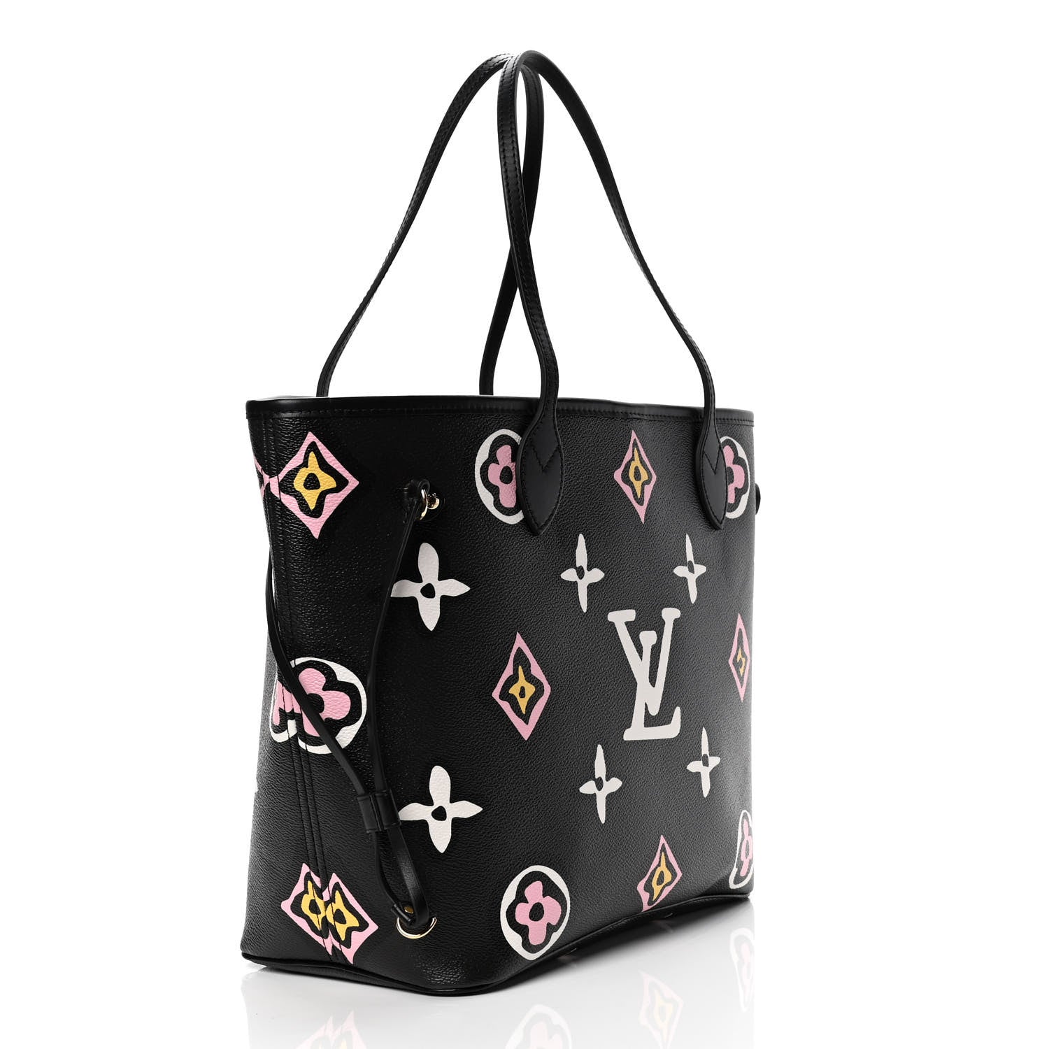 Louis Vuitton Monogram Giant Wild At Heart Neverfull MM Black 2 of 4