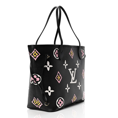 Louis Vuitton Monogram Giant Wild At Heart Neverfull MM Black 2 of 4