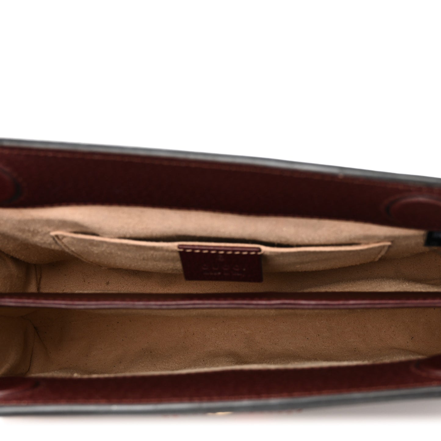 Calfskin GG Web Small Ophidia Chain Shoulder Bag Vintage Bordeaux