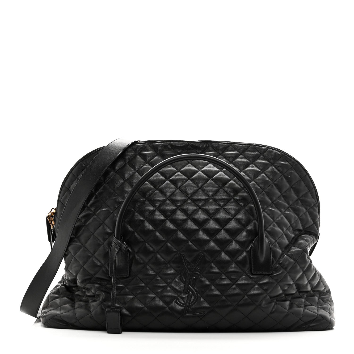 Saint Laurent Calfskin Quilted ES Giant Travel Bag Black 1 of 10