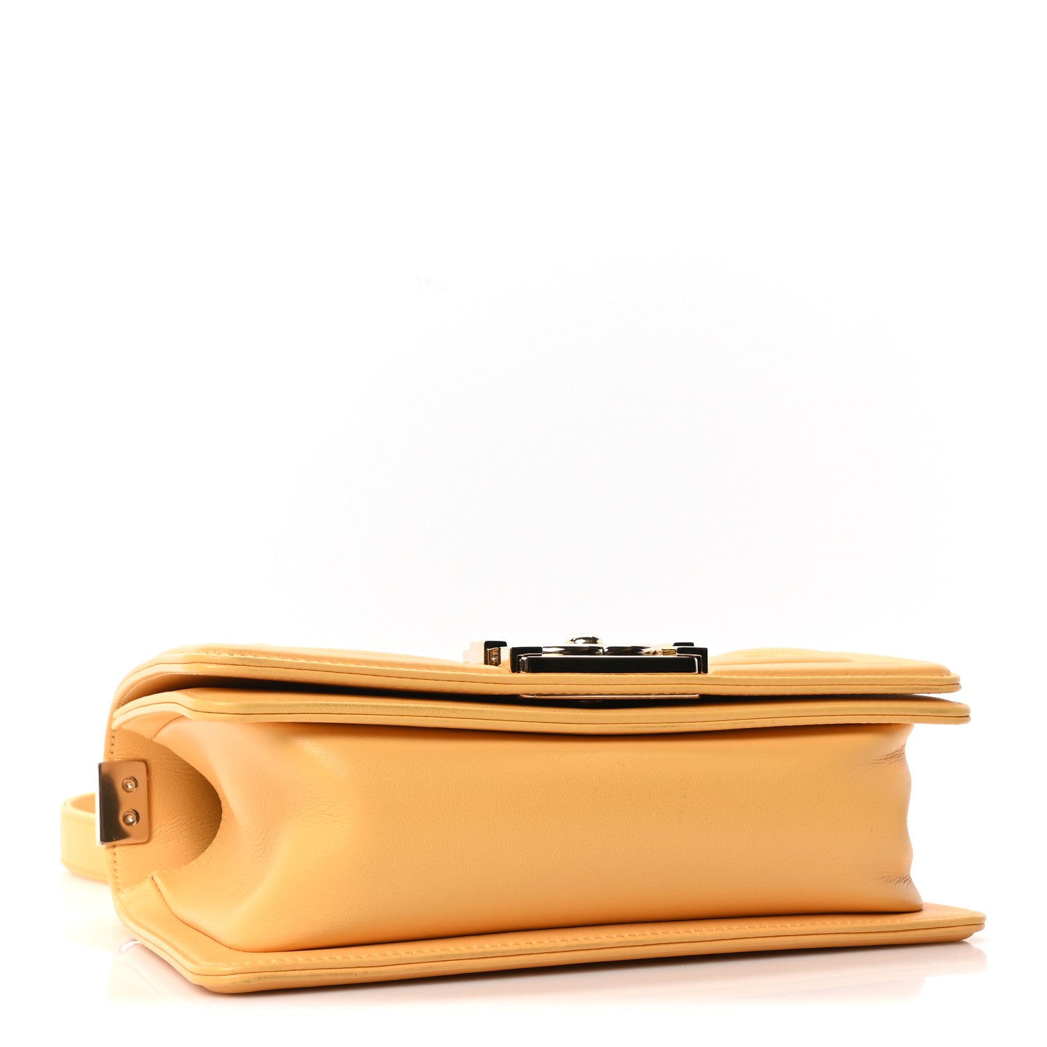 Chanel Calfskin Quilted Small Boy Flap Yellow 4 of 11