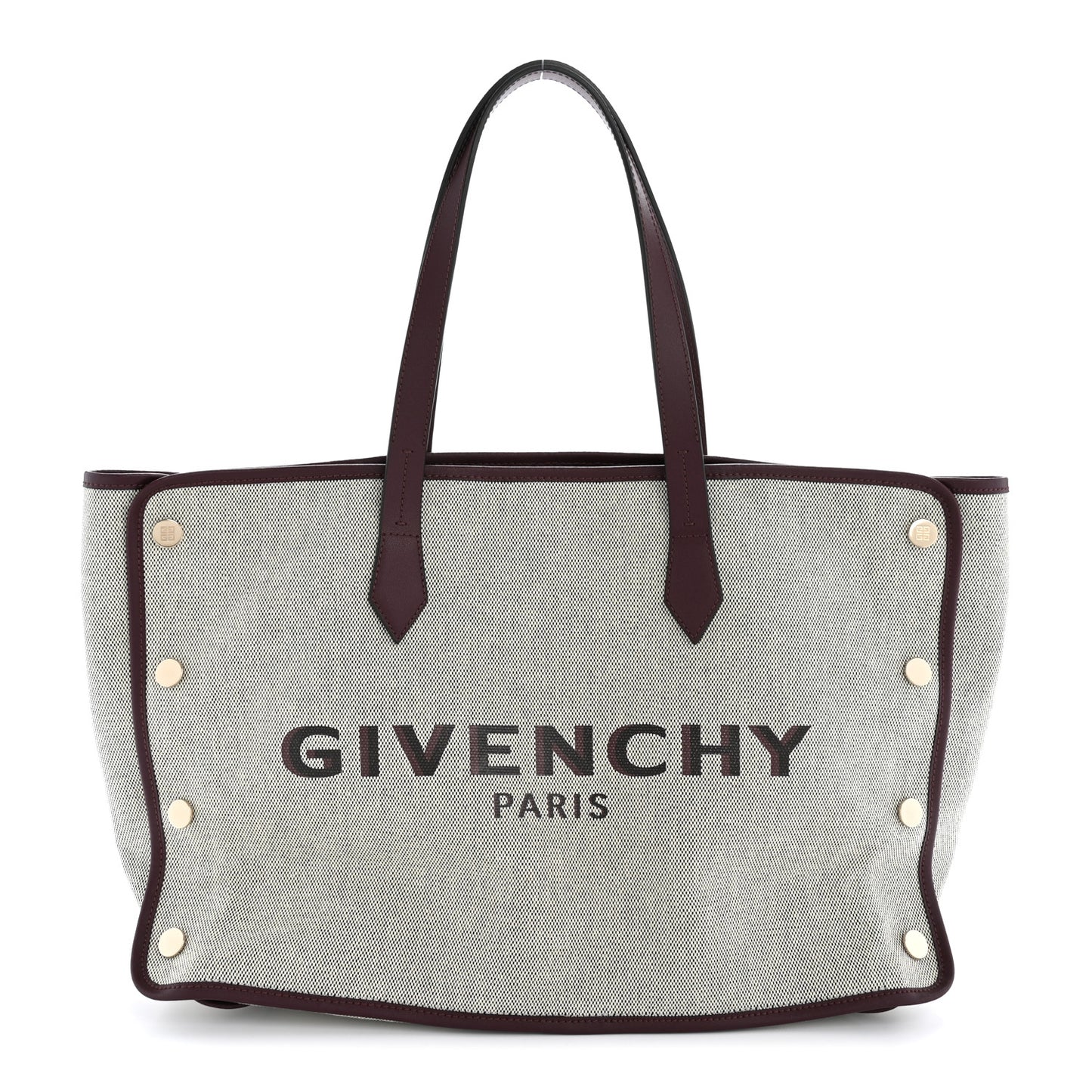 Canvas Medium Bond Shopper Tote Aubergine