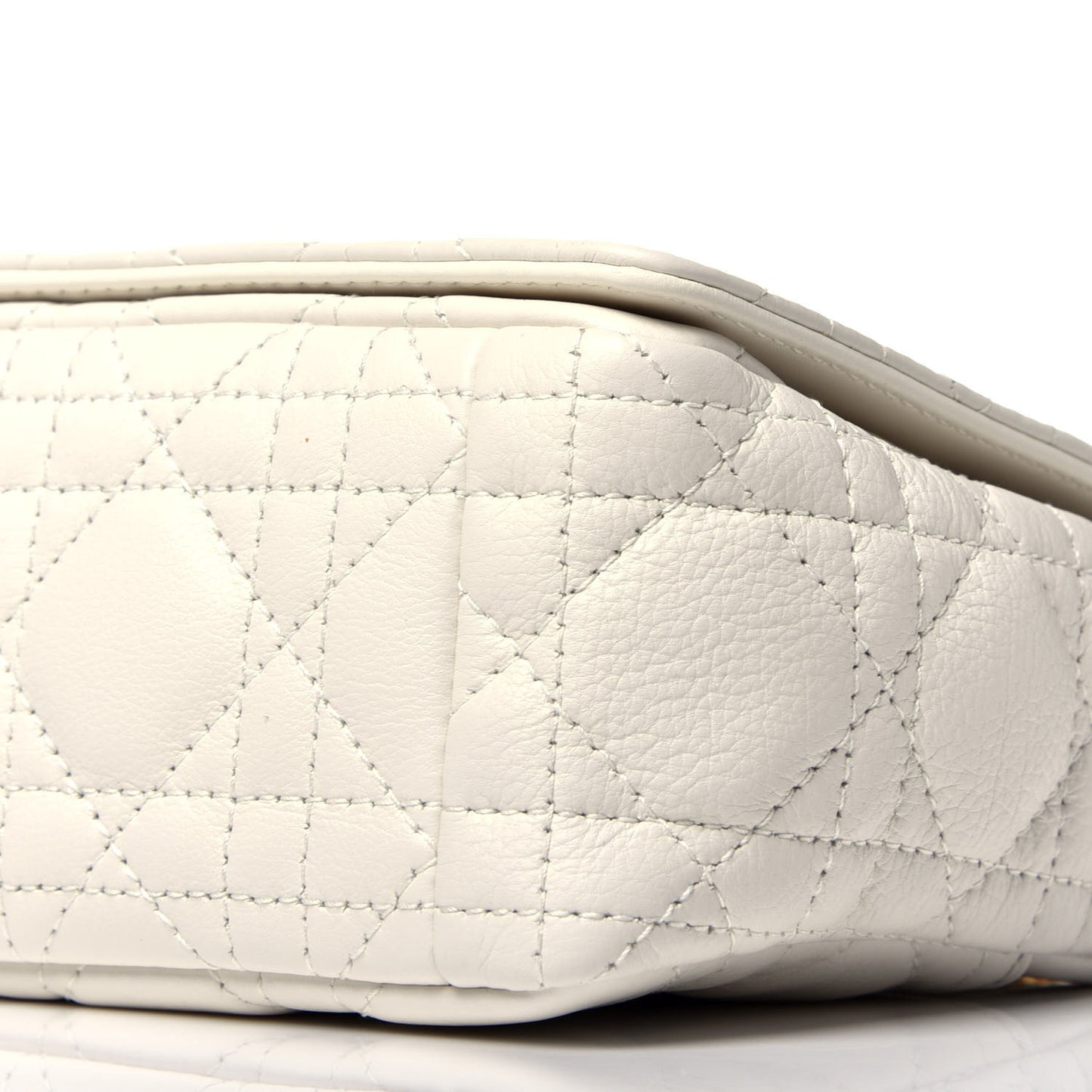 Lambskin Cannage Small Caro Bag Ivory