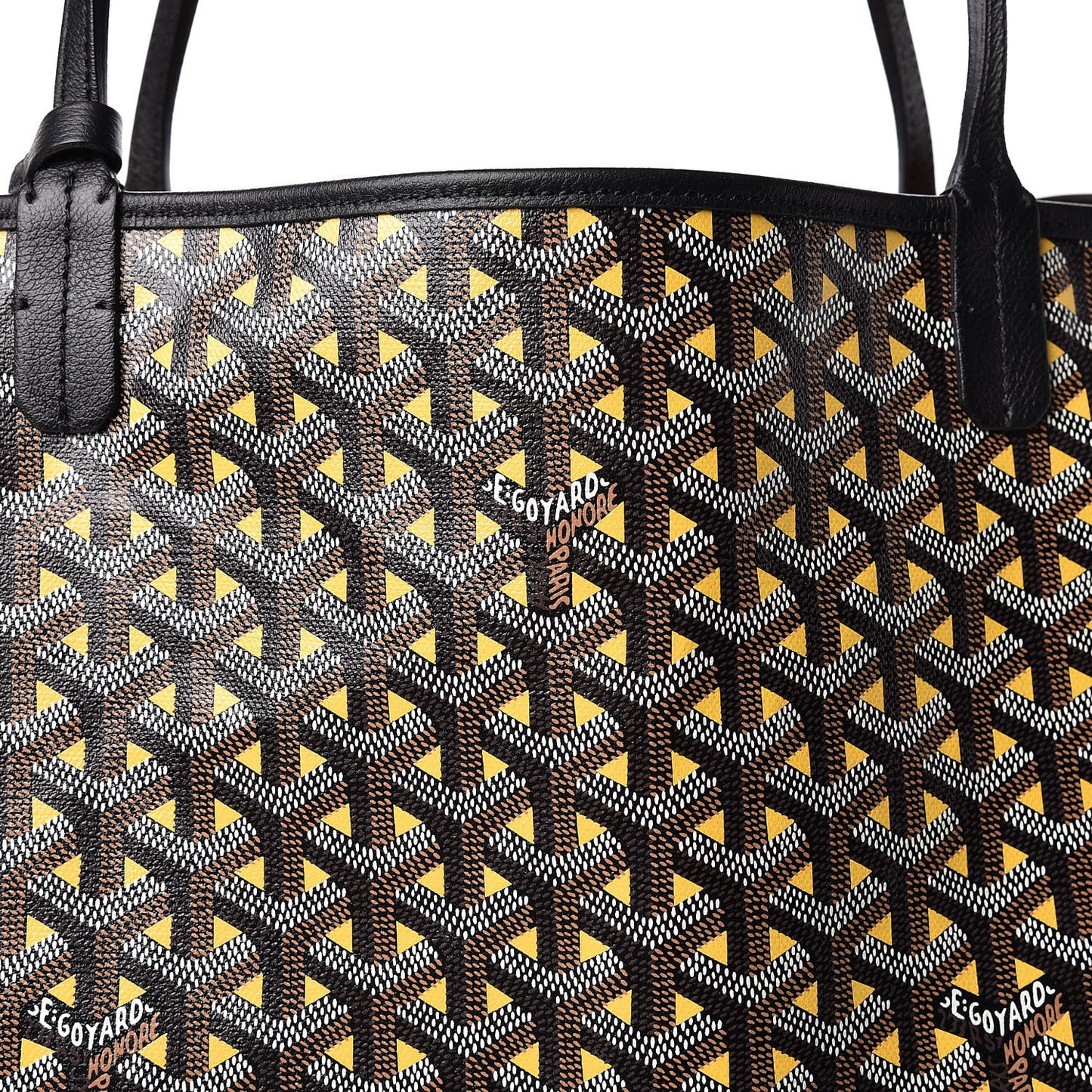 Goyardine Saint Louis Claire Voie GM Black Yellow