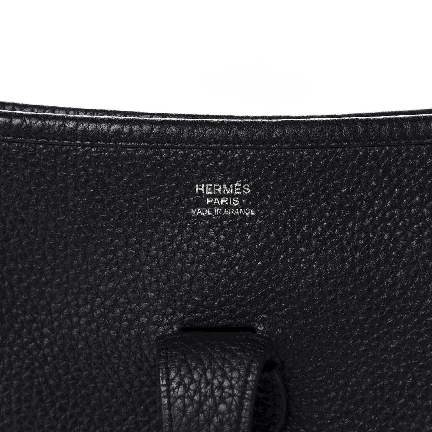 Hermes Taurillon Clemence Evelyne III GM Black 8 of 9