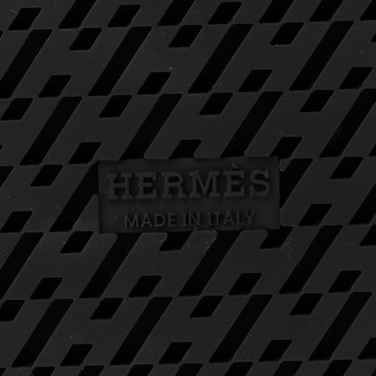 Hermes Calfskin Womens Chypre Sandals 38.5 Black 8 of 10