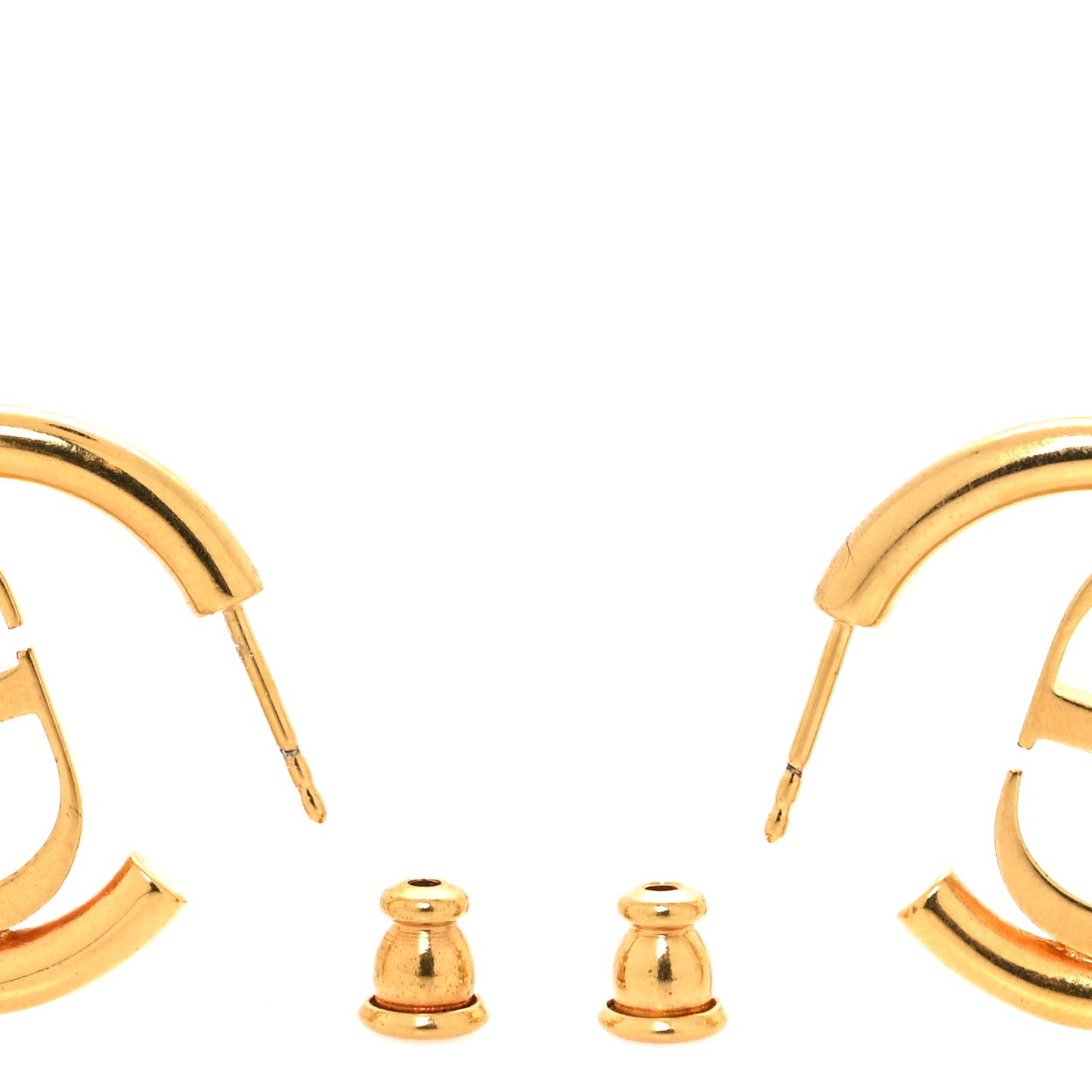 Metal 30 Montaigne Hoop Earrings Aged Gold
