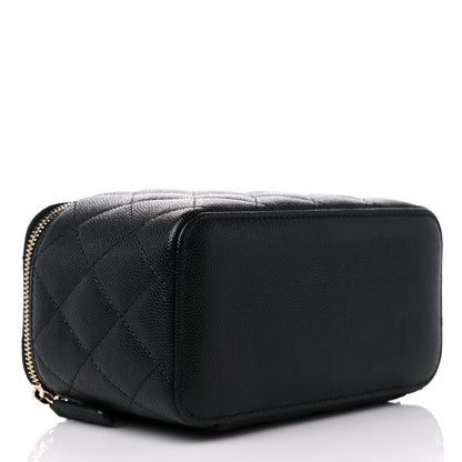 Chanel Caviar Quilted Small Vanity Case With Chain Black 3 of 12