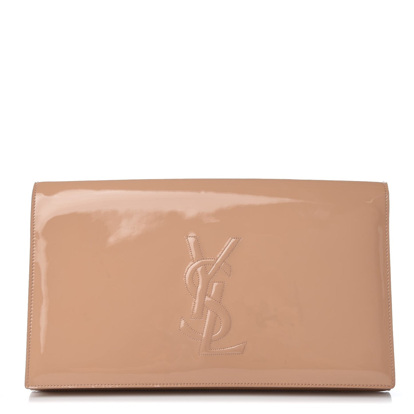 Patent Calfskin Monogram Large Belle De Jour Clutch Chair