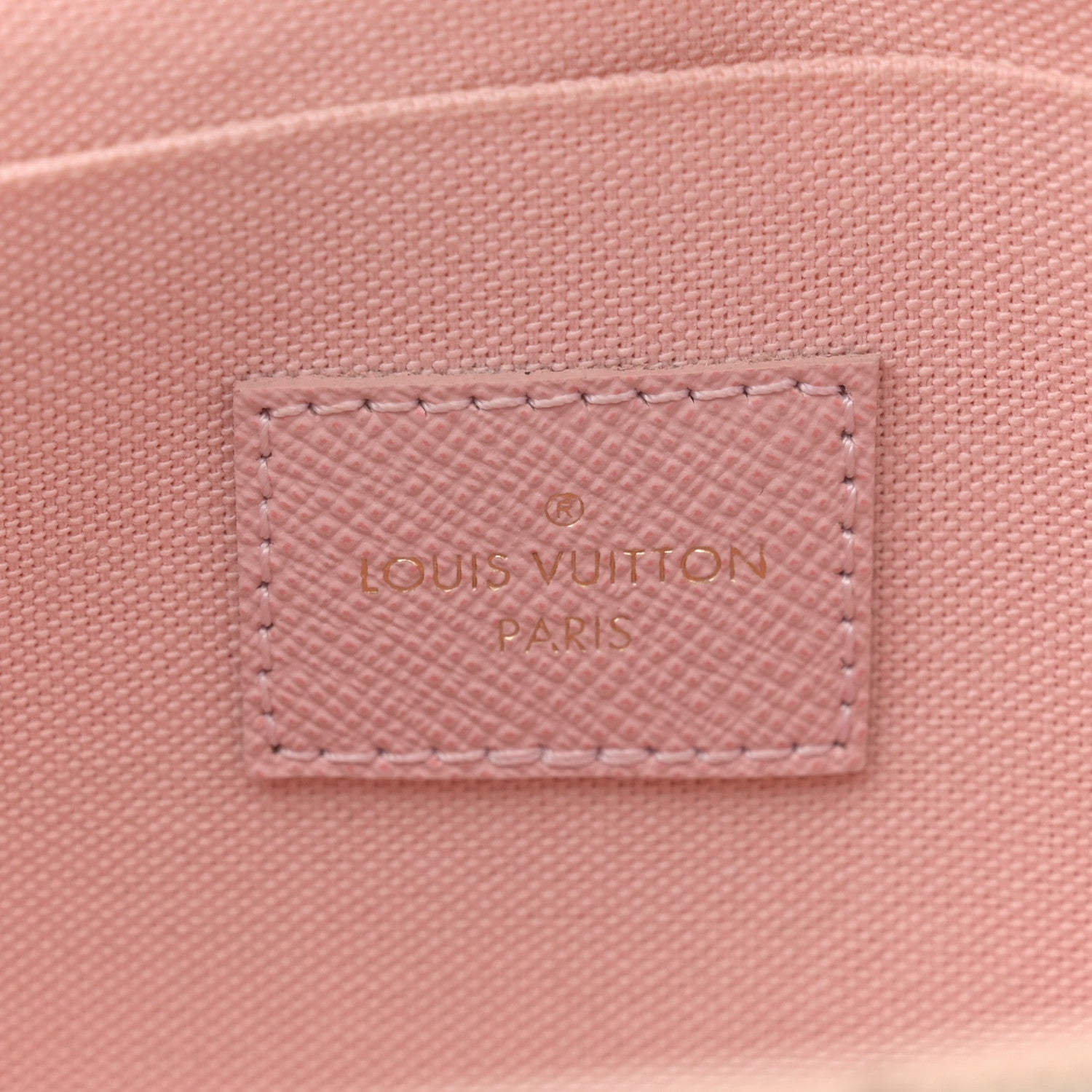 Louis Vuitton Damier Azur Pochette Felicie Chain Wallet Rose Ballerine 7 of 12