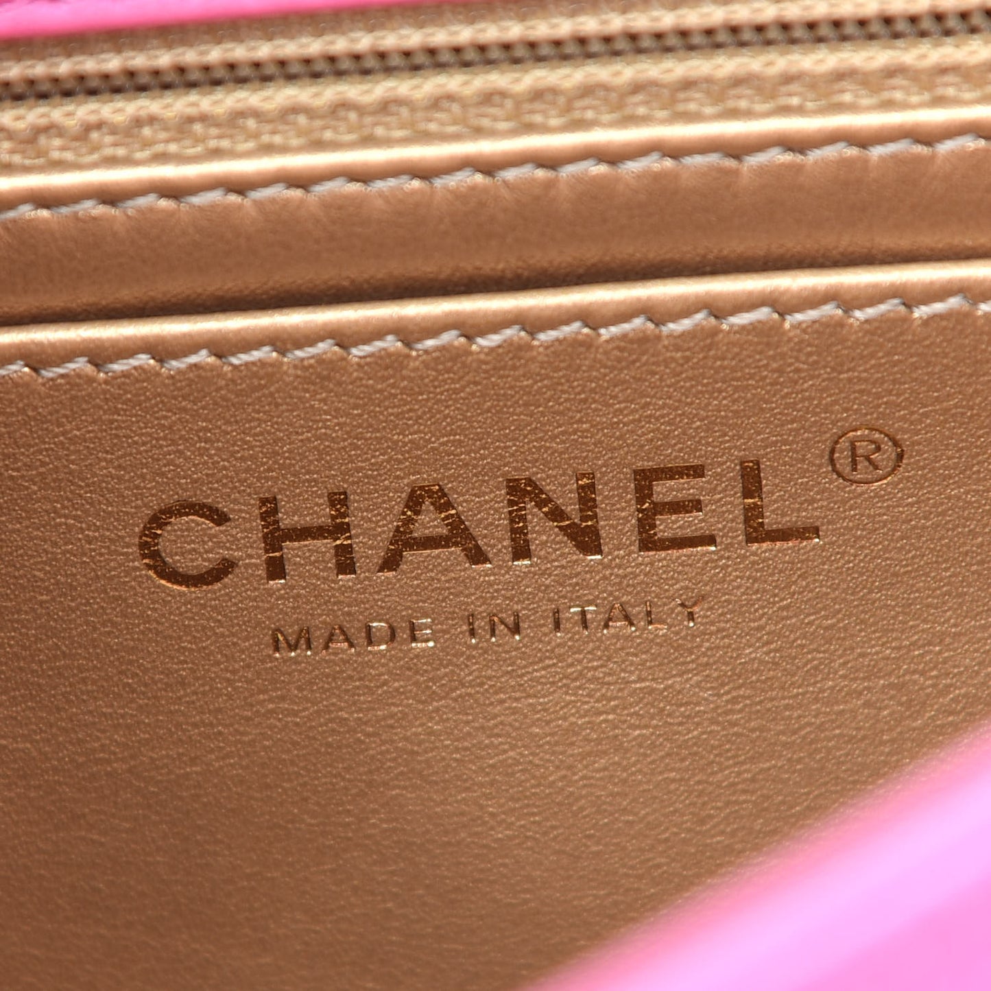 Lambskin Quilted Mini Pearl Crush Flap Pink