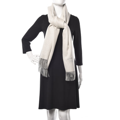 Hermes Cashmere Fringe Double Face Stole Scarf 2 of 5