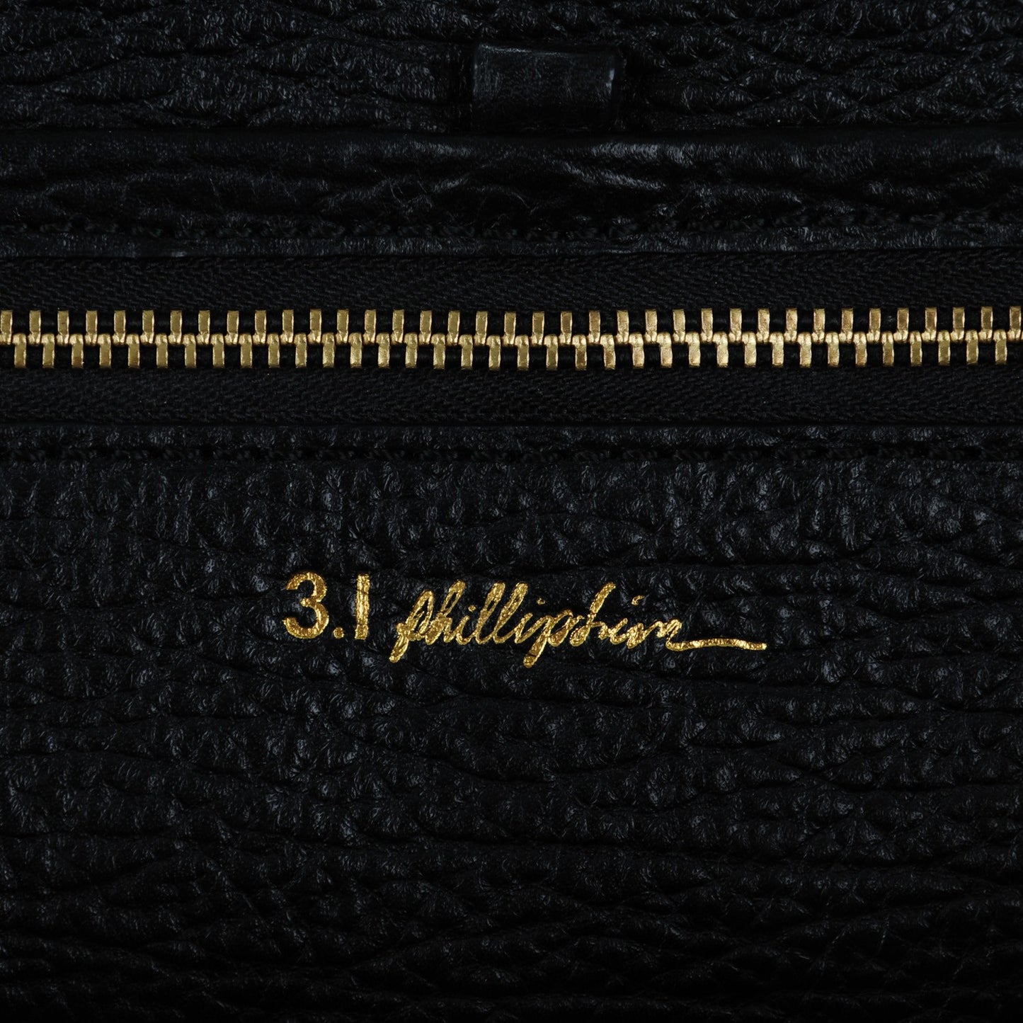 3.1 Textured Calfskin Medium Pashli Satchel Black