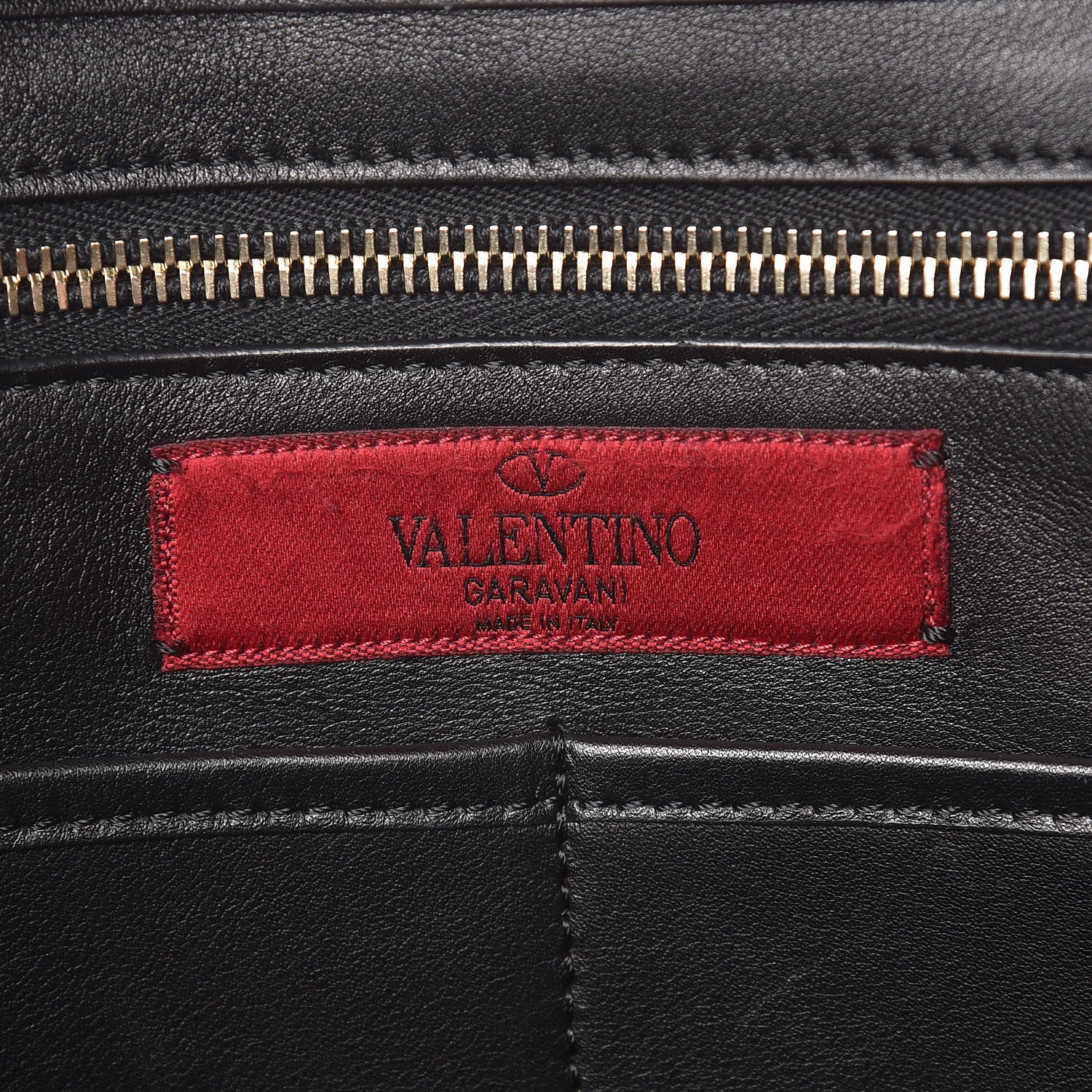 Valentino Garavani Vitello Medium Rockstud Tote Black 6 of 13