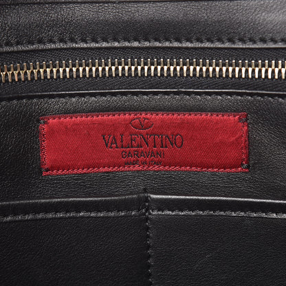 Valentino Garavani Vitello Medium Rockstud Tote Black 6 of 13