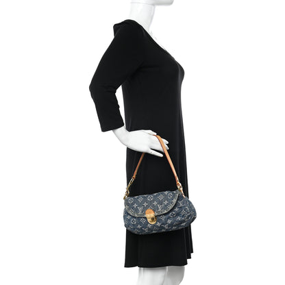 Louis Vuitton Monogram Denim Mini Pleaty Blue 2 of 10