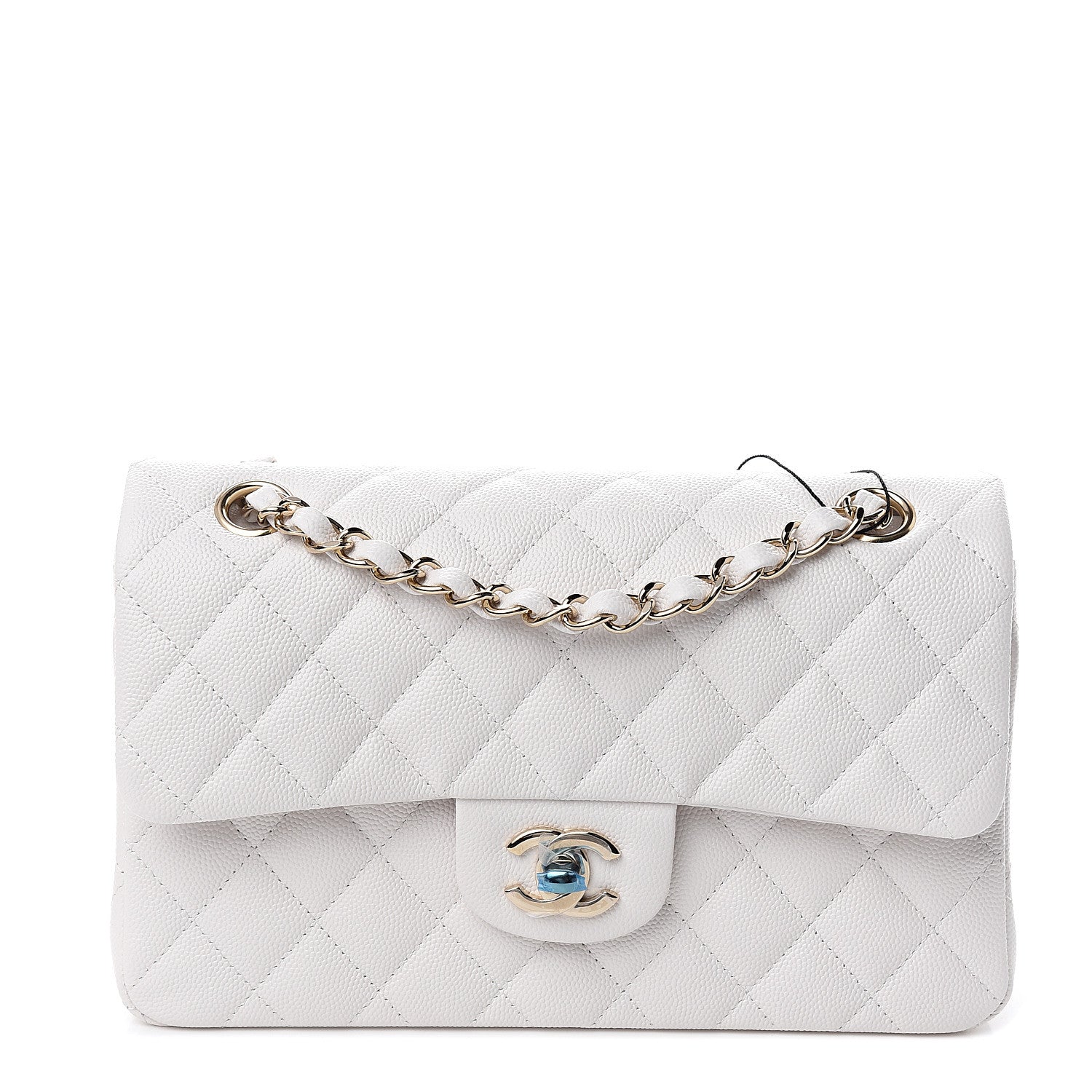 Chanel Caviar Quilted Small Double Flap White 1 of 9