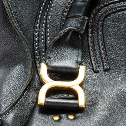 Chloe Calfskin Medium Marcie Satchel Black 2 of 11