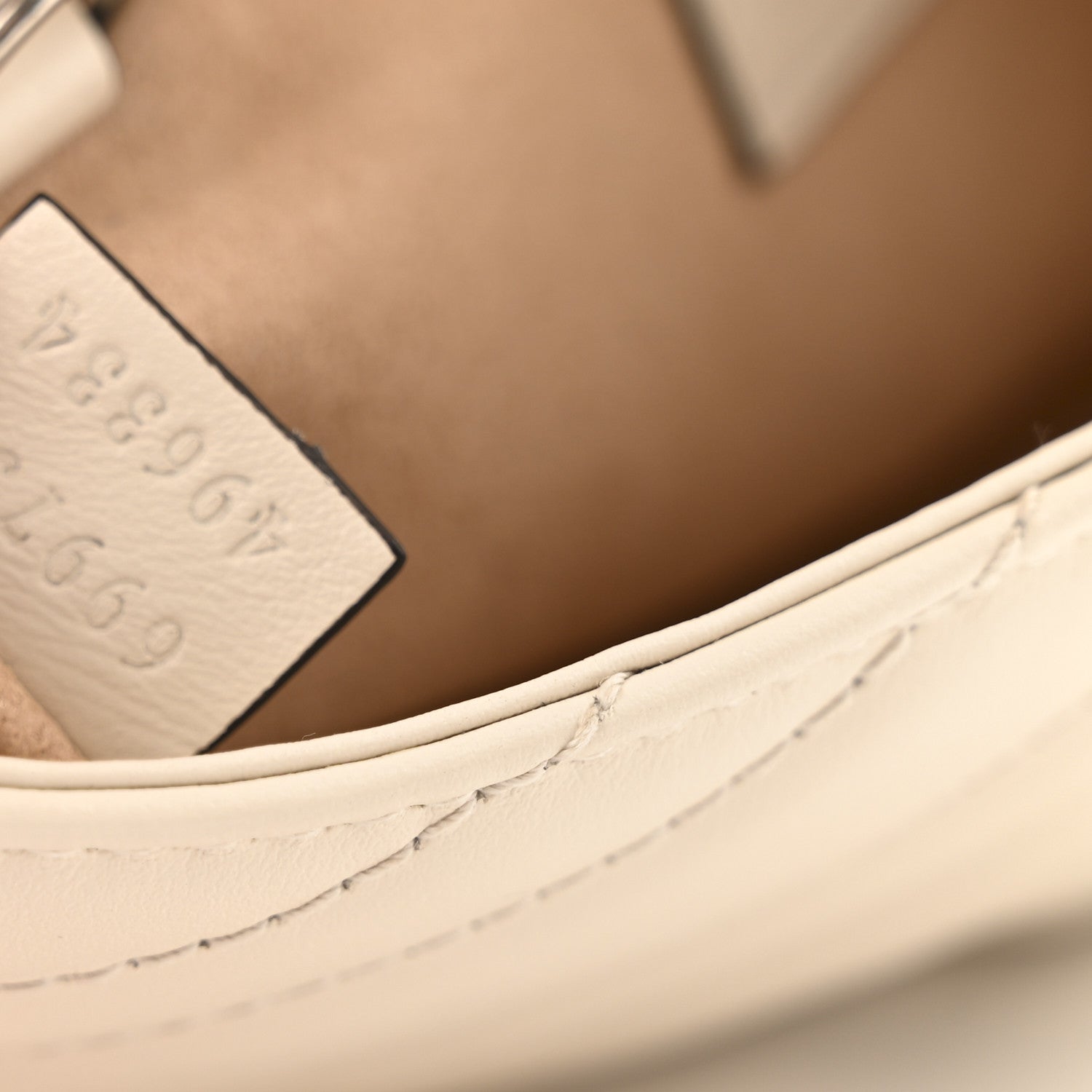 Gucci Calfskin Matelasse Monochrome GG Marmont Chain Belt Bag Mystic White 7 of 12