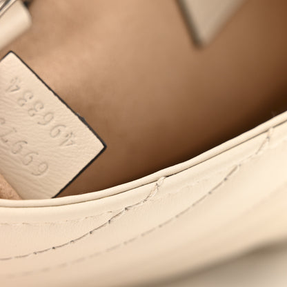 Gucci Calfskin Matelasse Monochrome GG Marmont Chain Belt Bag Mystic White 7 of 12