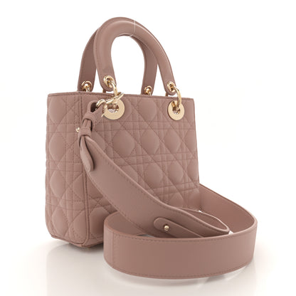 Christian Dior Lambskin Cannage Small My ABCDior Lady Dior Fard 3 of 11