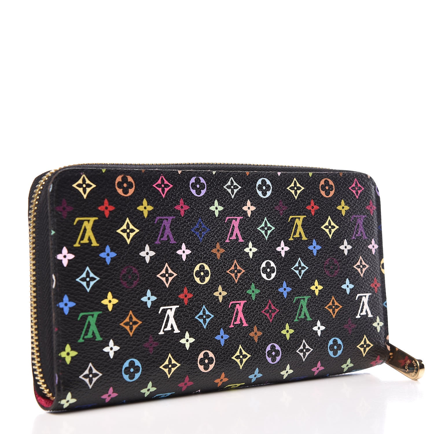 Louis Vuitton Monogram Multicolor Zippy Wallet Black Grenade 3 of 9