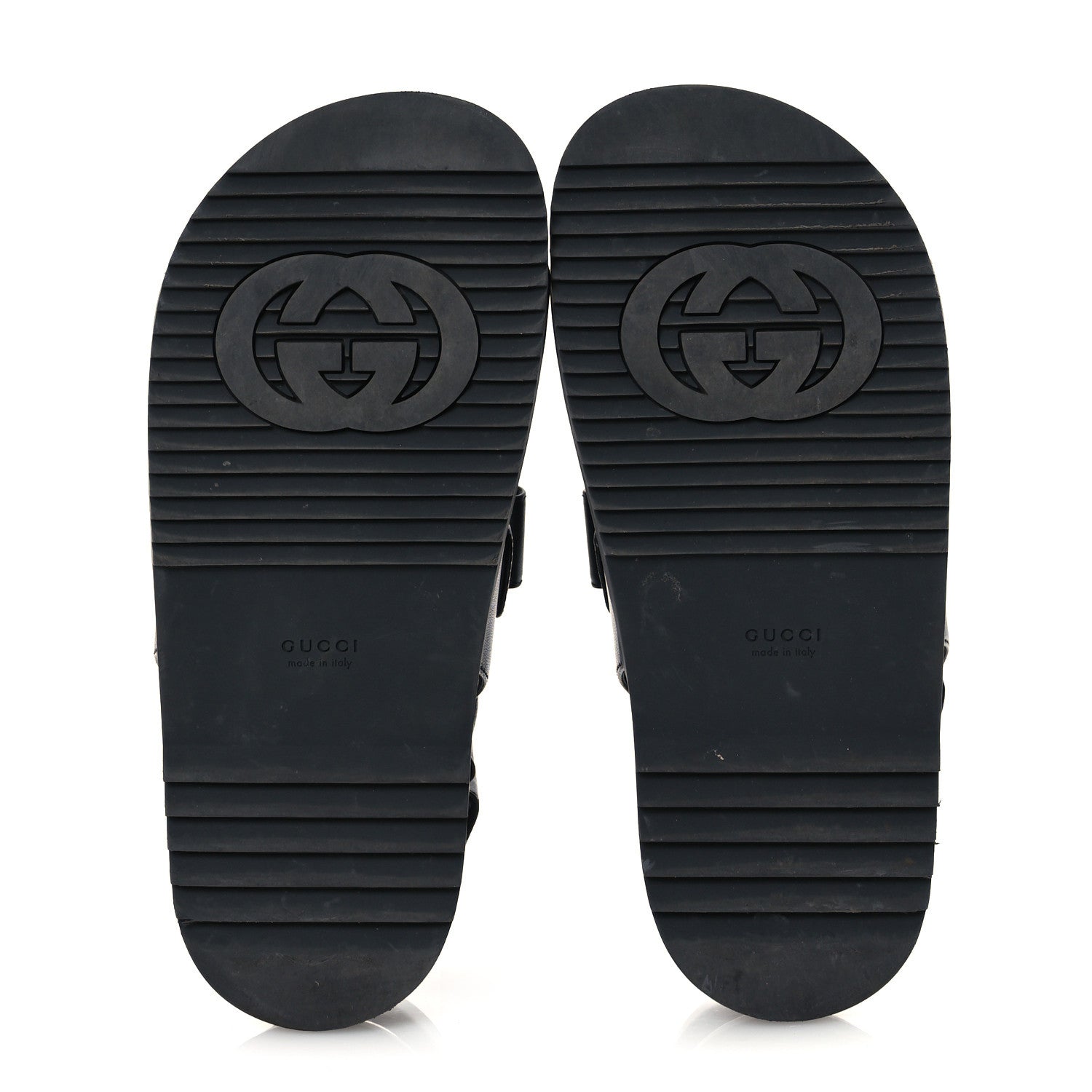 Gucci Calfskin Mini Double G Womens Isla Dad Sandals 37 Black 7 of 13