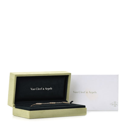 Van Cleef & Arpels 18K Yellow Gold Mother of Pearl 5 Motifs Vintage Alhambra Bracelet 5 of 5