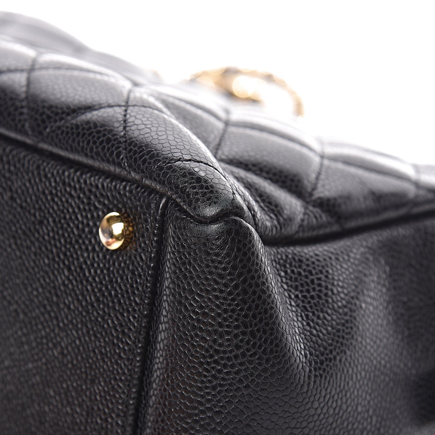 Caviar Quilted Petit Timeless Tote PTT Black